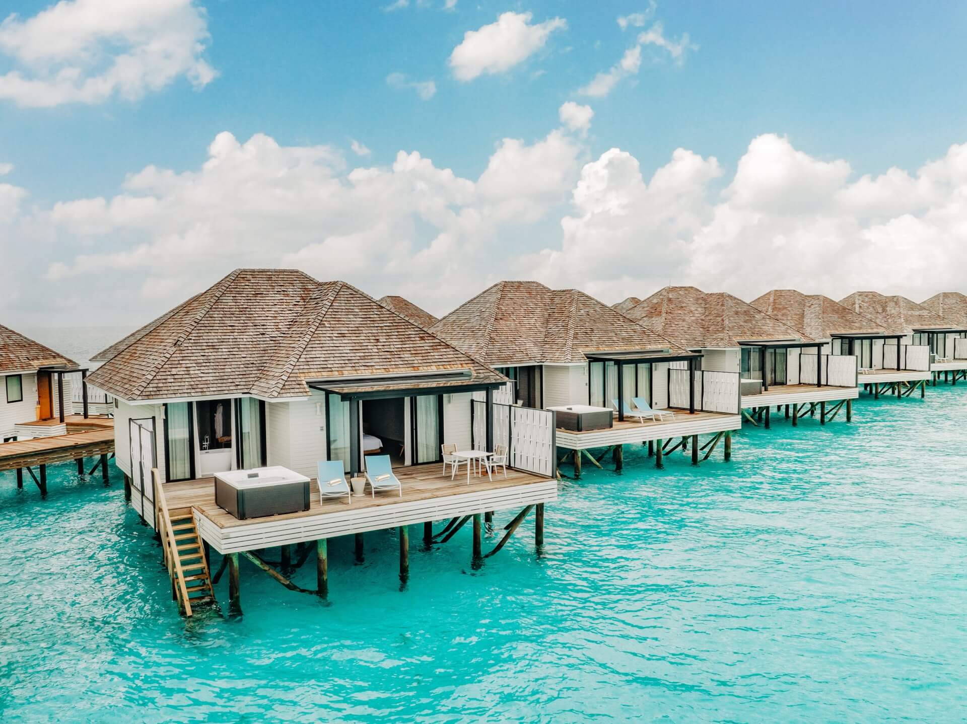 Water Villa with Jacuzzi - Aerial View - Nova Maldives